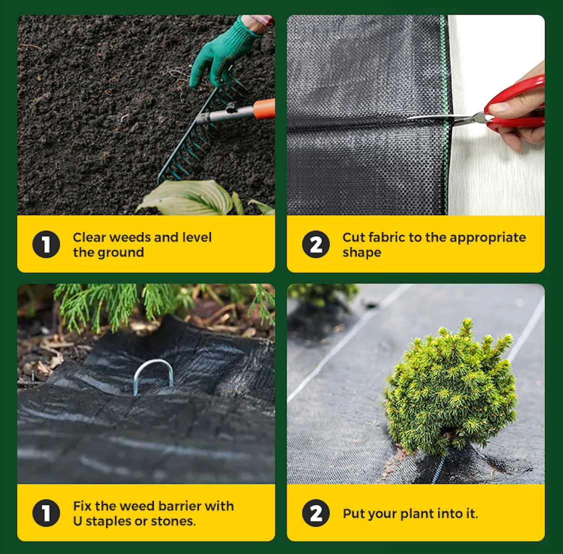 Woven Weed Barrier Fabric – Heavy-Duty, Permeable, UV-Stabilised