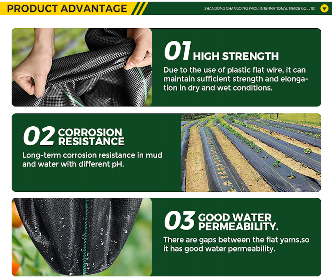 Woven Weed Barrier Fabric – Heavy-Duty, Permeable, UV-Stabilised