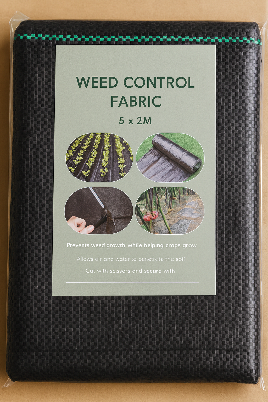 Woven Weed Barrier Fabric – Heavy Duty Ground Cover for Garden & Landscaping