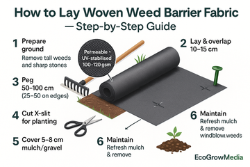 How to Lay Woven Weed Barrier Fabric (Step-by-Step Guide)