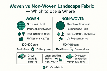 Woven vs Non-Woven Landscape Fabric: Which to Use & Where