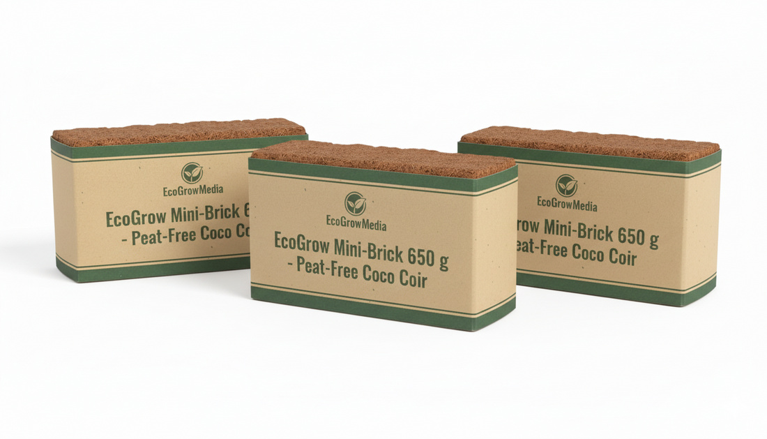 Coco Coir Brick 650g (Available in 3, 6, and 12-Pack Bundles)